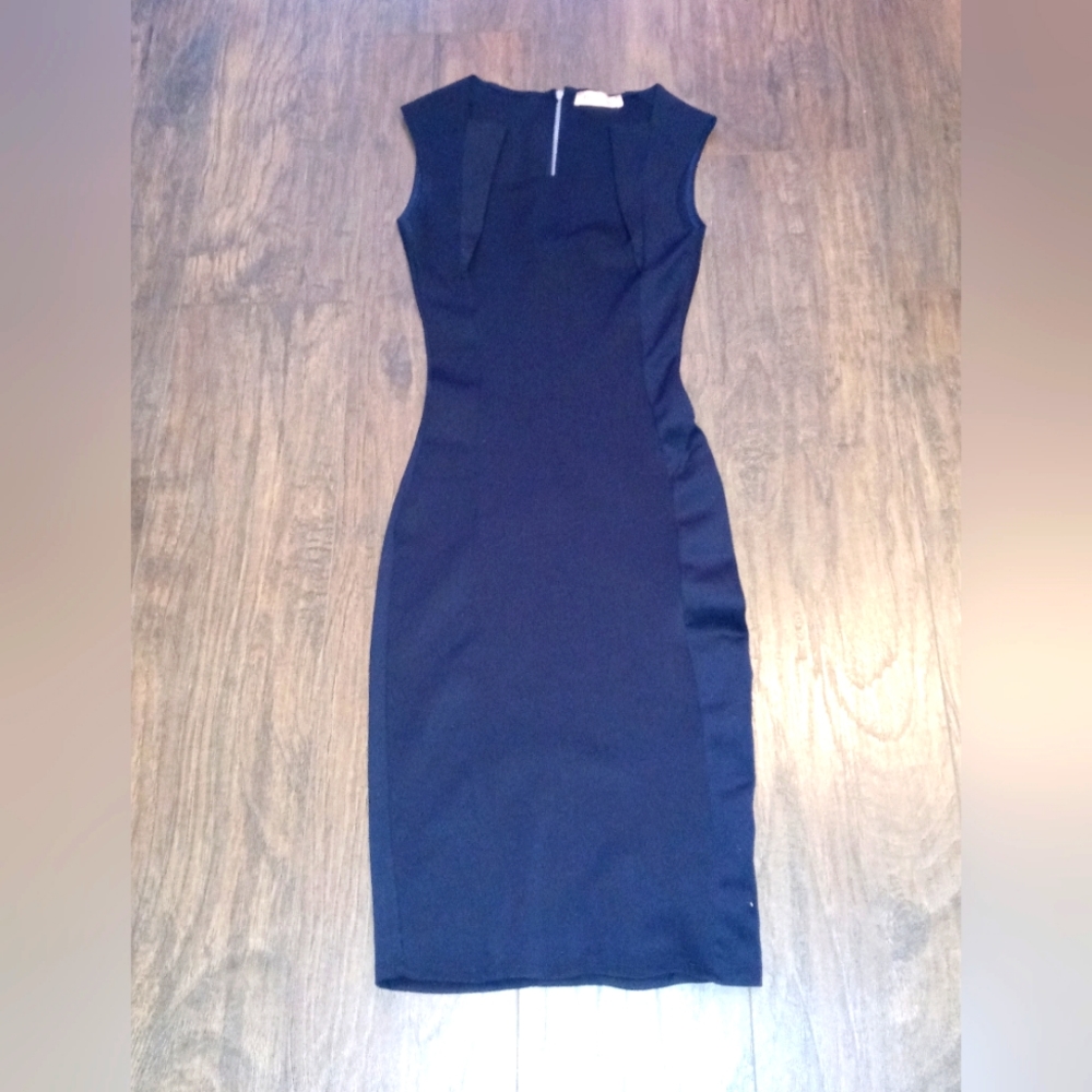 Krisp women's bodycon navy blue dress size XS